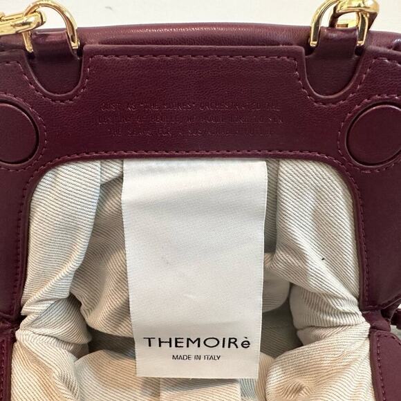 Chic Burgundy and Cream Woven Clutch - Picture 8 of 14